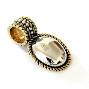 Gold Silver Metal Pendant Necklace Enhancement